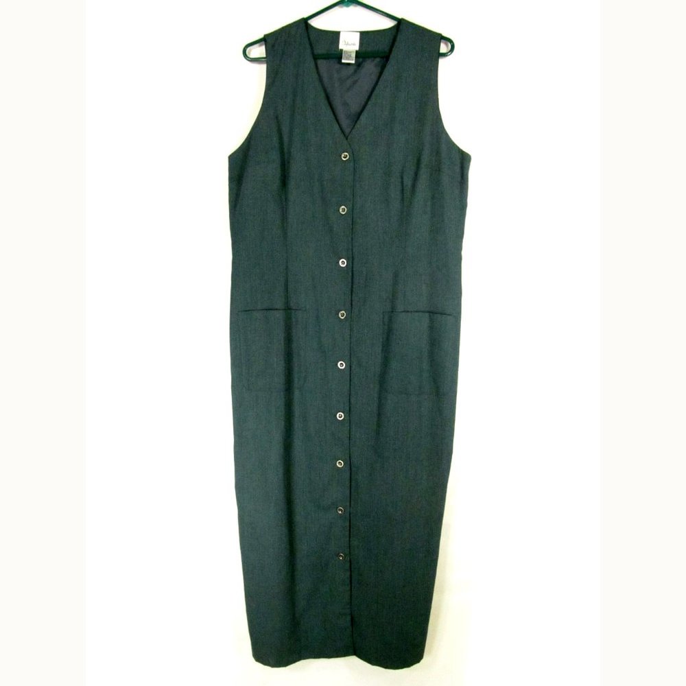 Styleworks Dress Size 18/A Green Sleeveless